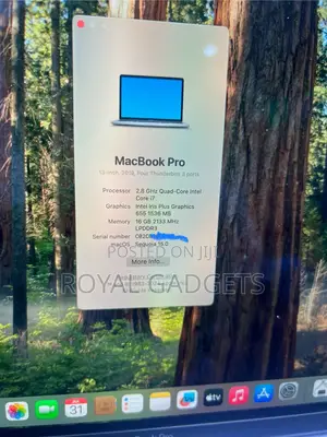 Laptop Apple MacBook Pro 2019 16GB Intel Core i7 SSD 256GB