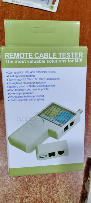 Remote Network Cable Tester for Rj45/Lan, Rj11,Bnc/ Coaxial Cable