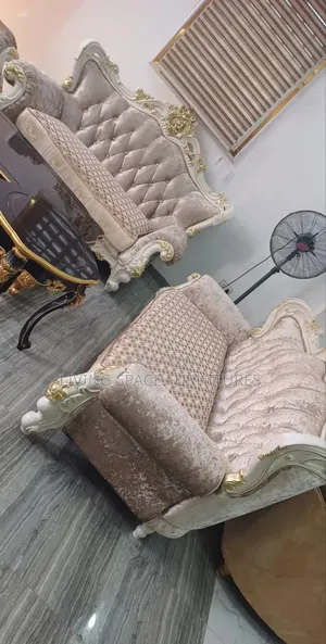 Newly Royal Sofa Fabric Chairs By 7seater With Throw Pillows