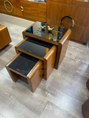 Luxury Glass Top 3in1 Side Stools
