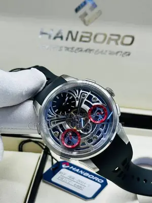 Hanboro Quality Luxury Automatic Engine Wristwatch