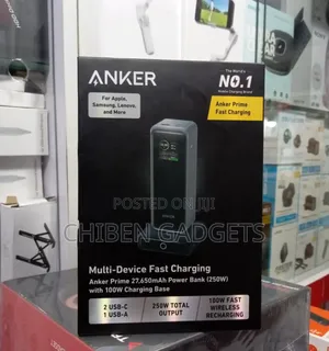 Anker 27,650mah Power Bank (250w) With 100w Charging Base