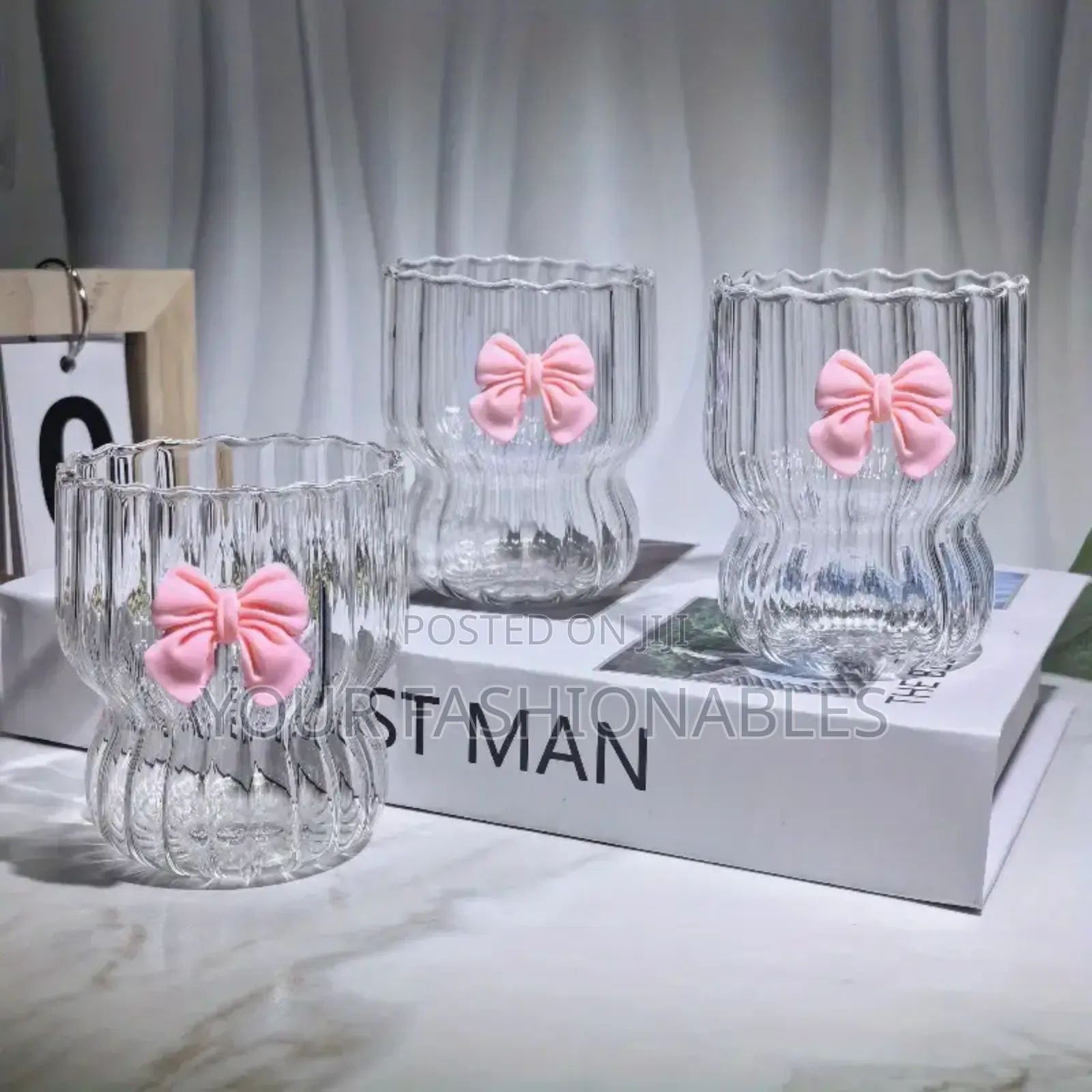 Borosilicate Bow Glass Cup