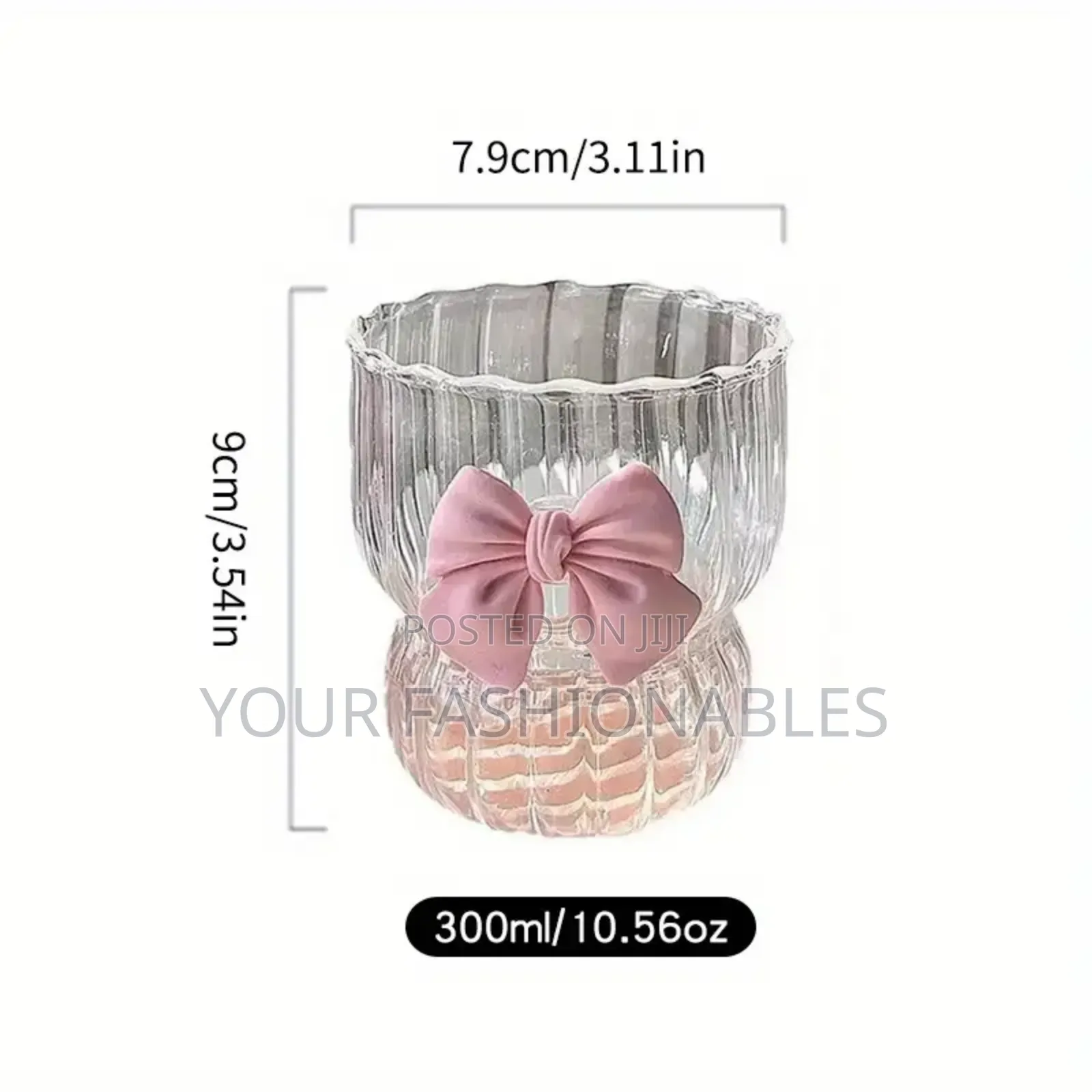 Borosilicate Bow Glass Cup