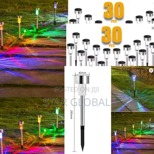 60pcs Multi Color Solar Lights, 100% Wireless, 0% Nepa Bills