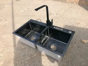 Kitchen Sink Black With Tap
