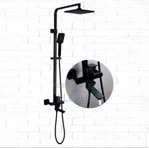 Square Black Shower