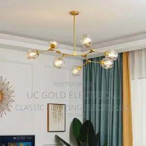 Nordic Lamps Designer Molecular Glass Chandelier Living Room