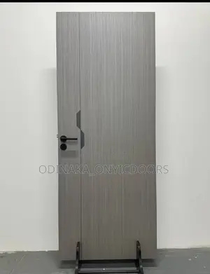 7ft By 3ft German Hdf Wooden Door ( Grey With Design)