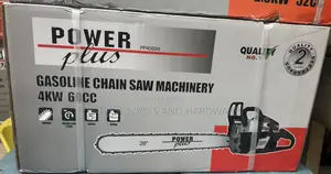 Power Plus Gasoline Chainsaw Machinery 26” Bar 60cc Engine.