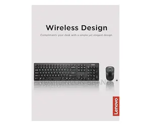Lenovo 100 Wireless Keyboard and Mouse Combo – Cordless Set