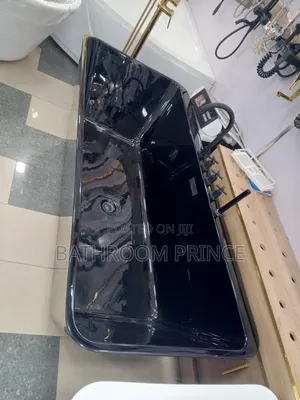 Shining Black Acrylic Bathtub