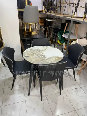 Portable Round Granite Marble Dinning Table