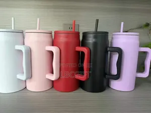 Executive Travel Mug With Cover Straw (Wholesales Only