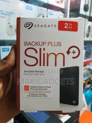 Seagate Backup Plus Slim 2tb External Hard Drive Portable