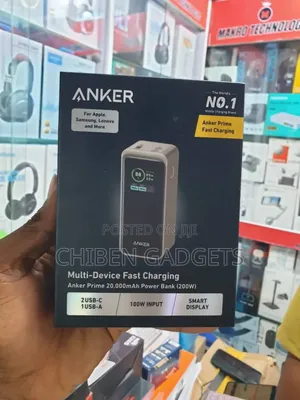 Anker Prime Power Bank 20,000mah 200w Portable Laptop