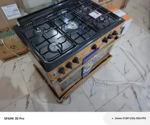 Maxi 60x90 Freestanding Gas Cooker And Oven With Wood Finish