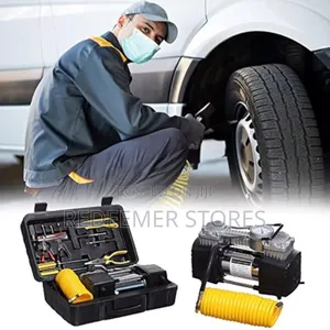 Car Tire Inflator Pump Car Emergency Tool Kit