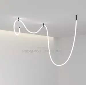 Modern Led Ceiling Chandelier Personality Braided Hose Lamp