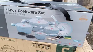 Ucc Life 15pcs Nano Granite Coating Nonstick Cookware Sets