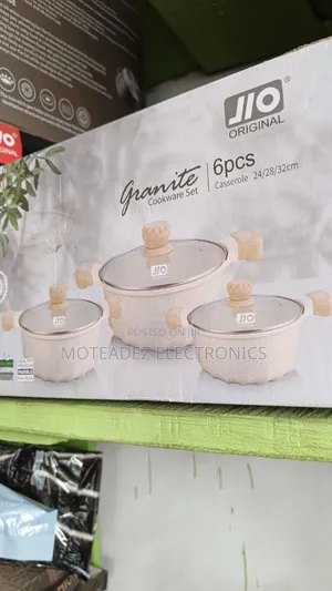 Jio Original 6pcs High Quality Granite Nonstick Cookware Set
