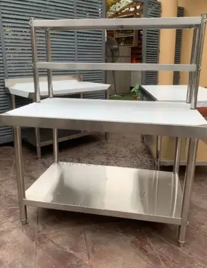 5ft Working Table With Shelf