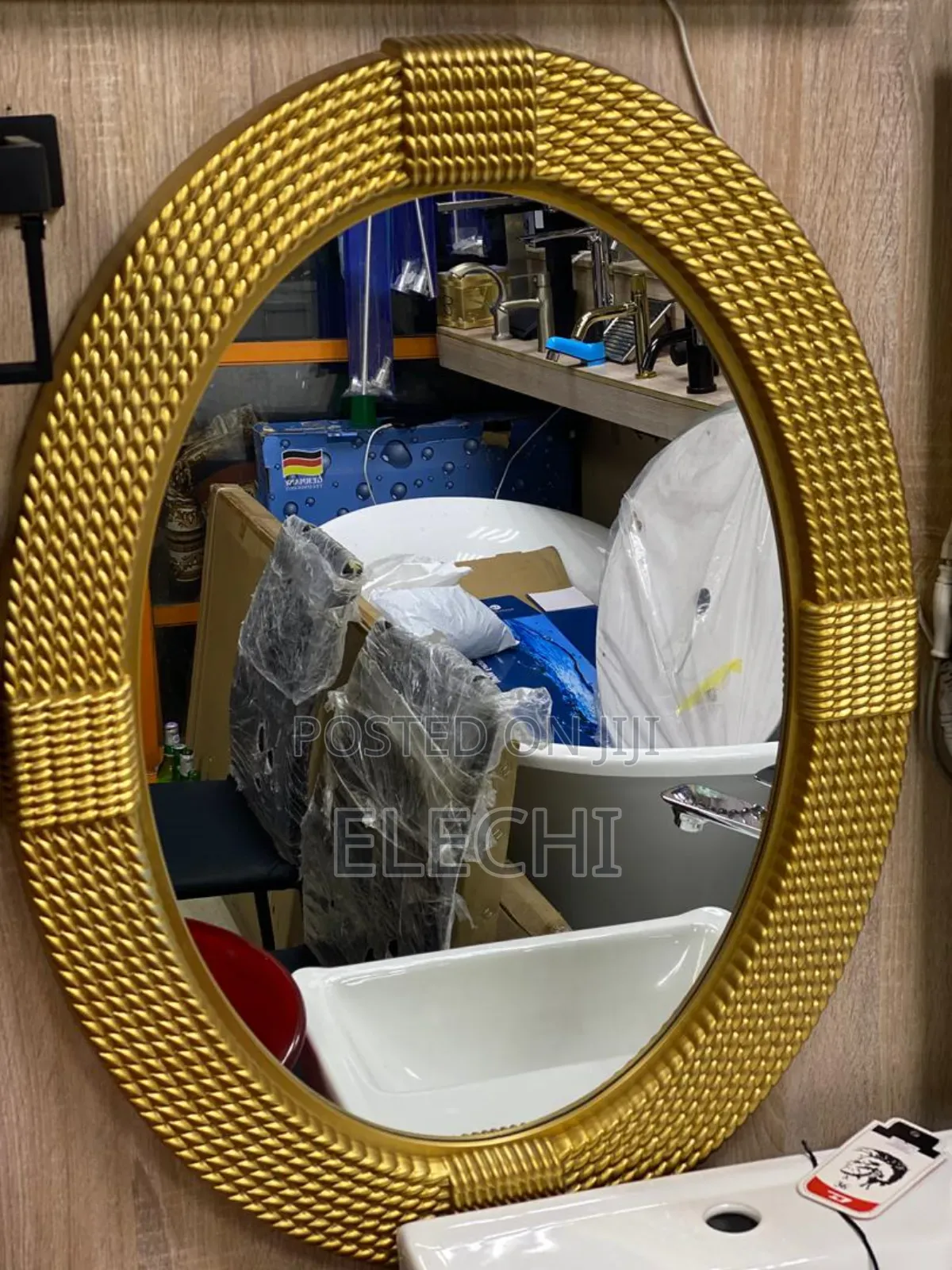 Gold Frame Mirror 60/60cm