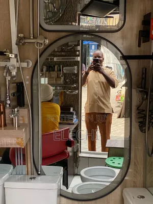 Big Black Frame Led Mirror