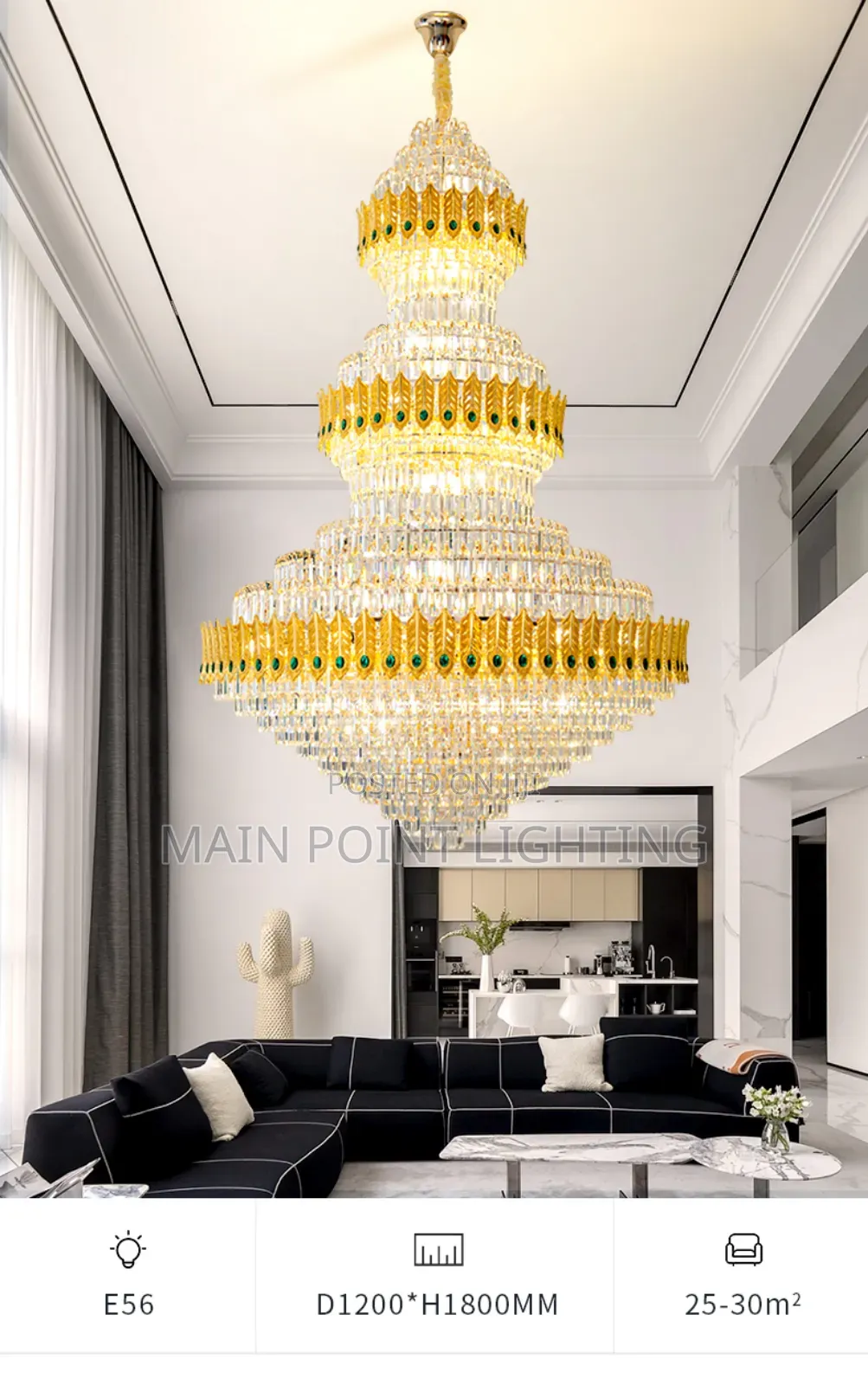 Led Crystal Chandelier Light