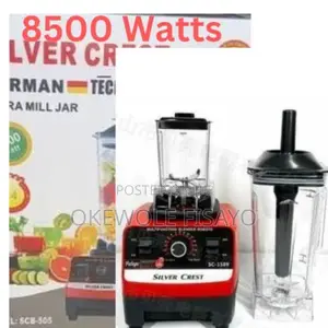 Silver Crest Strong Blender 4500 Watts,!No Carton