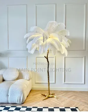 Ostrich Feather Floor Lamp