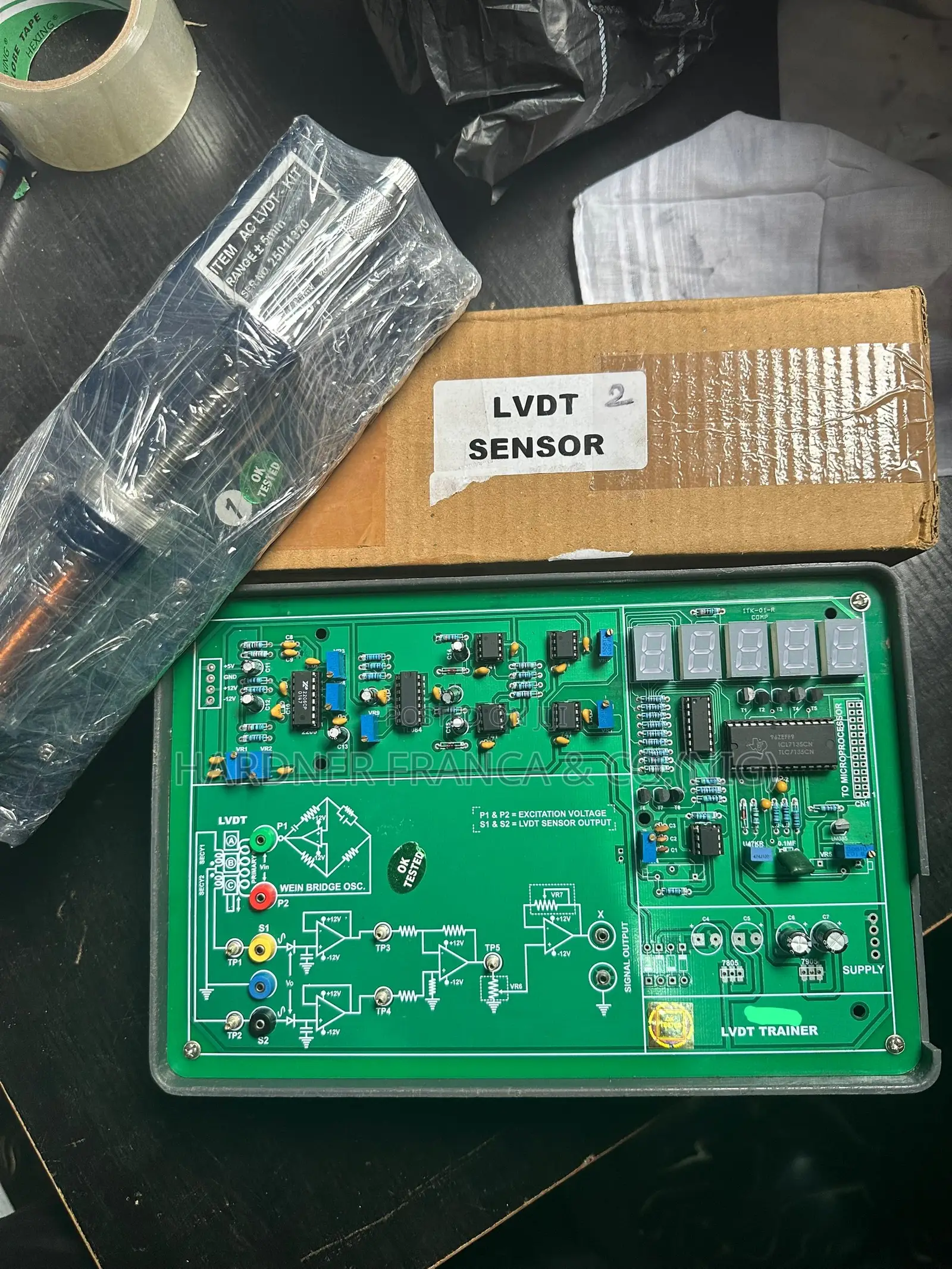 LVDT Instrumentation and Control Trainer