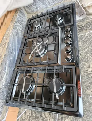 Original Bosch 90cm Built-in Gas Cooker Hob Black Stainless