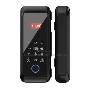 Touch Screen Keyless Tuya Fingerprint Glass Door Lock (New)