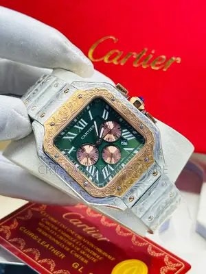 Cartier Quality Luxury Men Chronograph Wristwatch