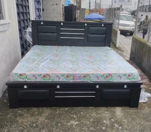 Wooden Bed Frame and Bed 6x6ft