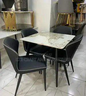 4 Seaters Marble Dining Set