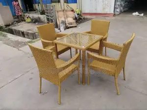 Affordable Rattan Table Chair Set