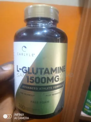 Carlyle L Glutamine Capsules | 1500mg- 240 Count