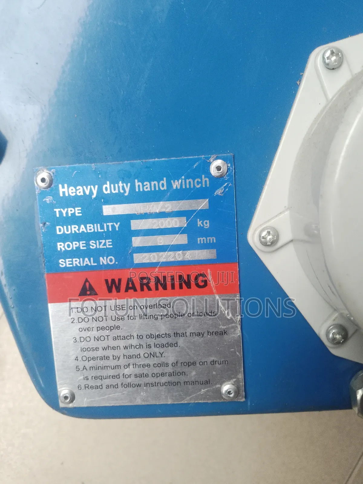 Hand Winch