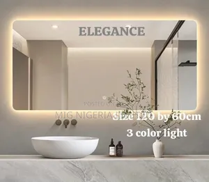 Elegant Bathroom Led Mirror 4mm Mirror With Touch Control