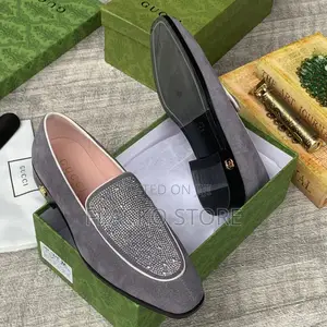 Original Gucci Suede Loafers Shoes