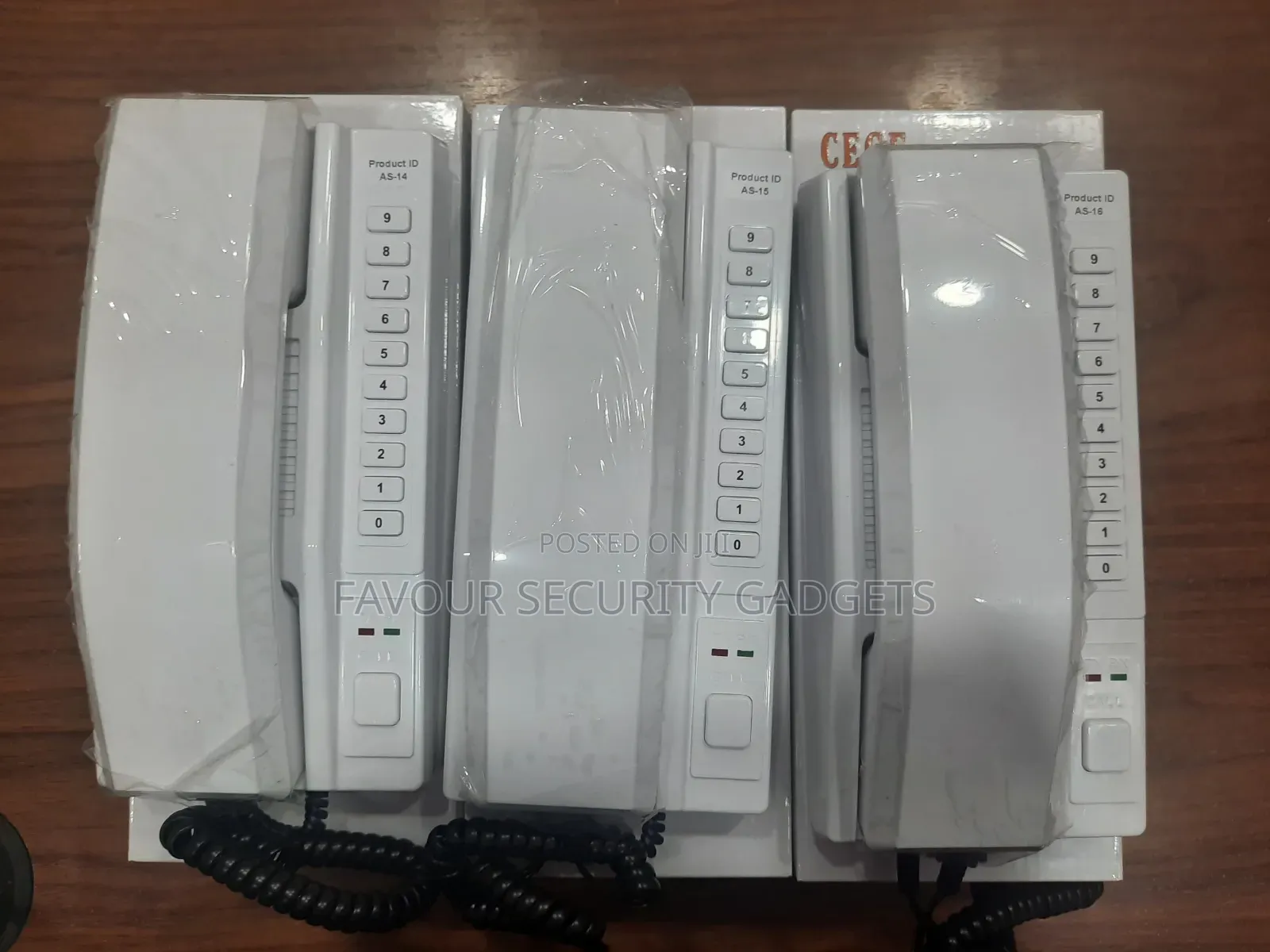 Wireless Non-Display Intercom Telephone 3pcs
