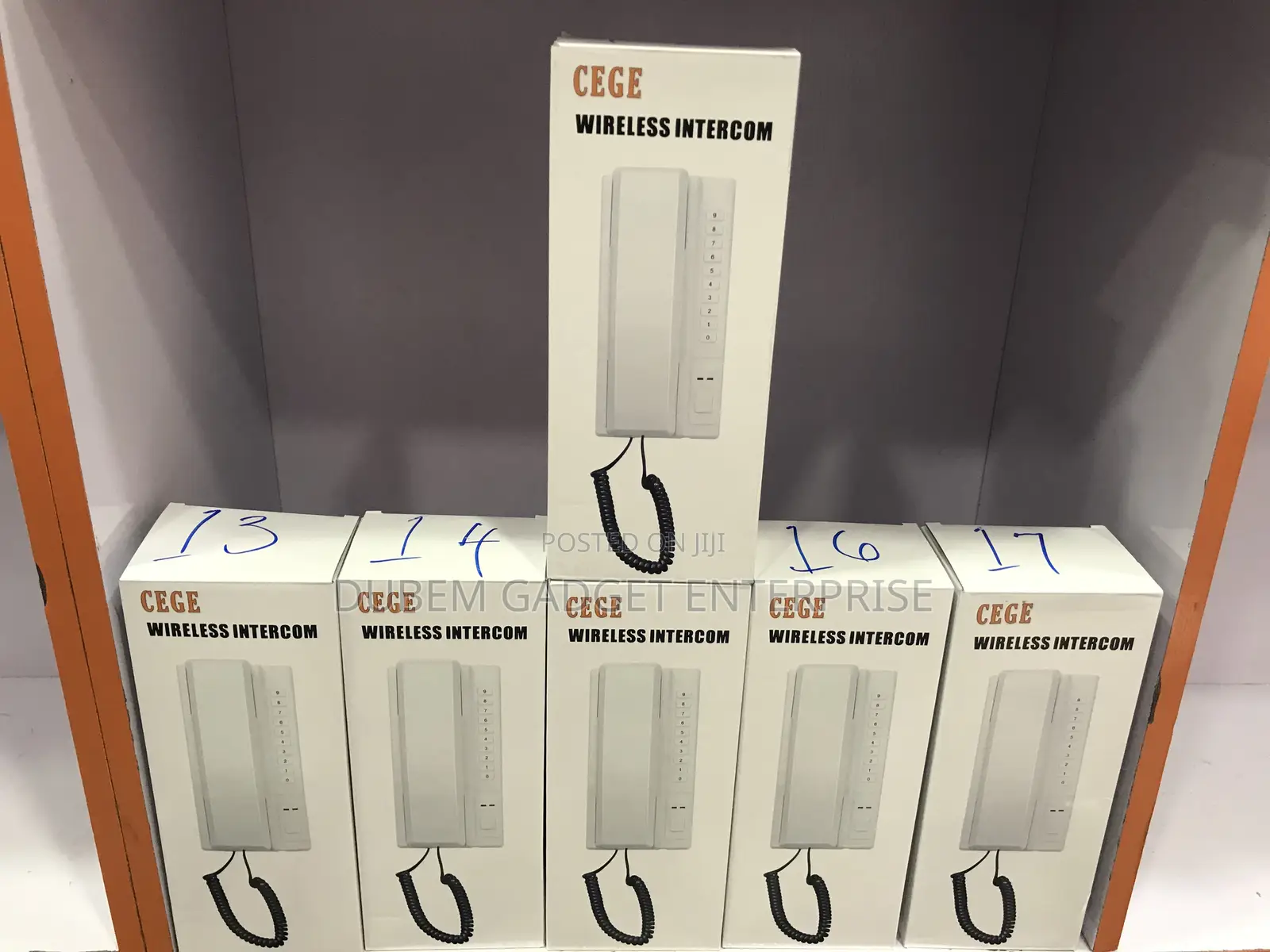 Long Range Wireless Intercom Phone Non Display 6pcs.