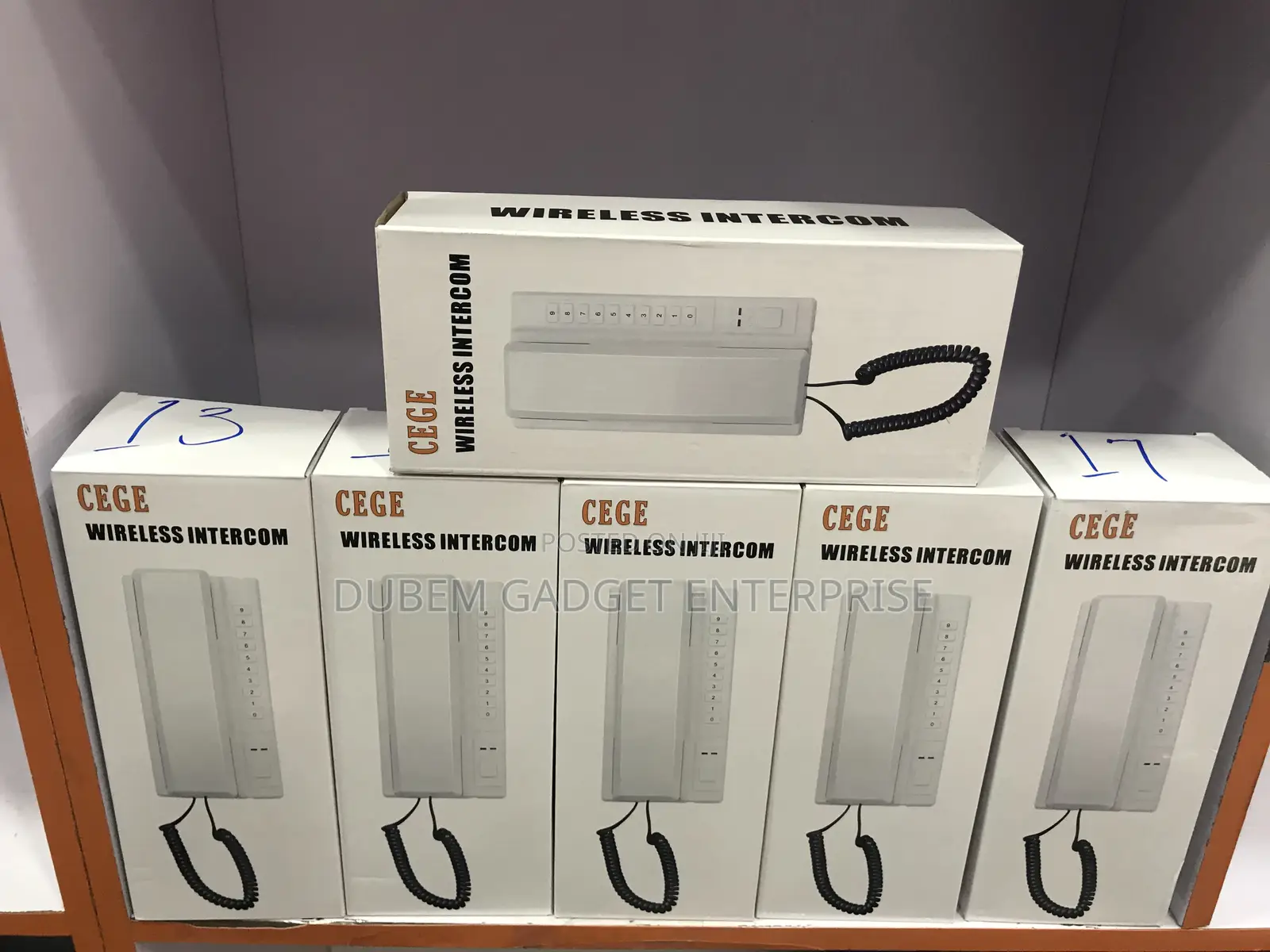 Long Range Wireless Intercom Phone Non Display 6pcs.