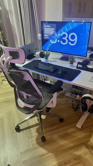 Electrical Adjustable Height Desk With Office Mesh Chair