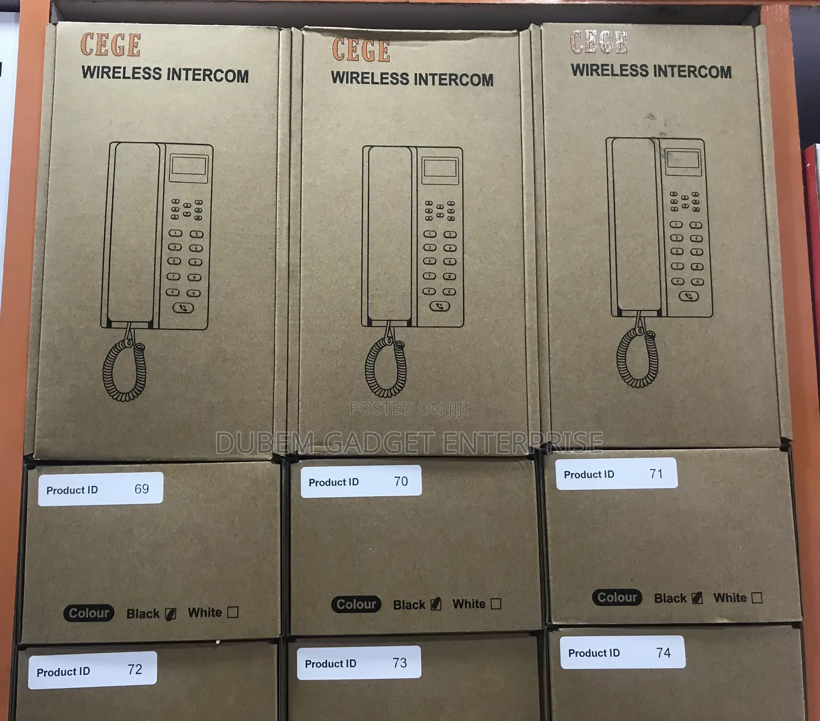 Long Range Wireless Intercom Phone With Display.4pcs