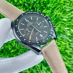 High Quality Luxury Omega Leather Watch