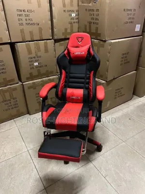 Furgle Pro Series Gaming Chair With Footrest - Red Black