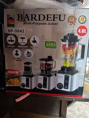 Bardefu Food Processor With 4 Liter Cup and 2 Others